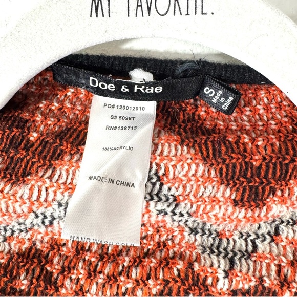 Doe & Rae Aztec Print Cardigan Sweater - Picture 8 of 9